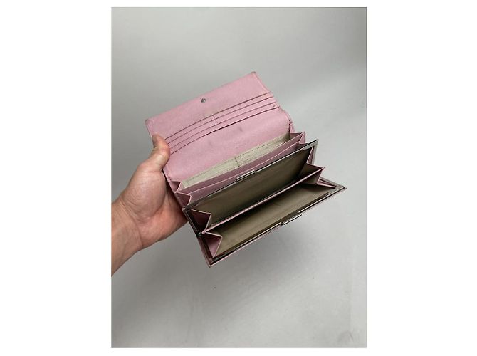 Cartera de cuero rosa Burberry - vista 5