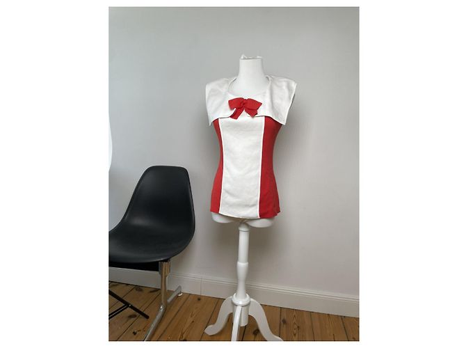 Top de algodón rojo Dior Roja - vista 2