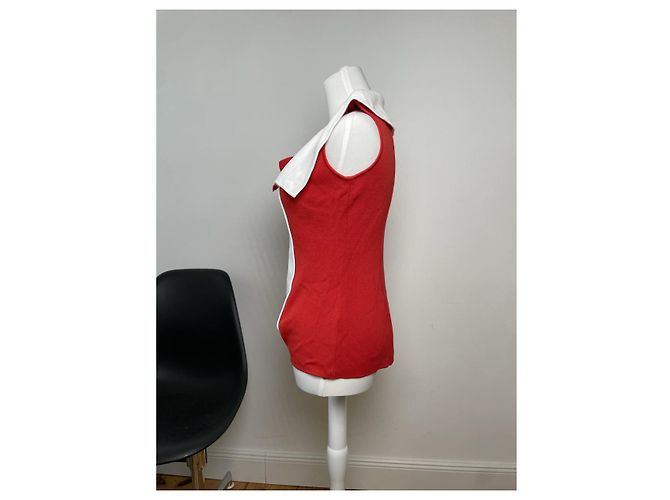 Top de algodón rojo Dior Roja - vista 3
