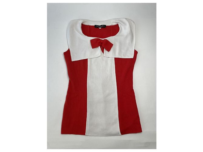 Top de algodón rojo Dior Roja - vista 5