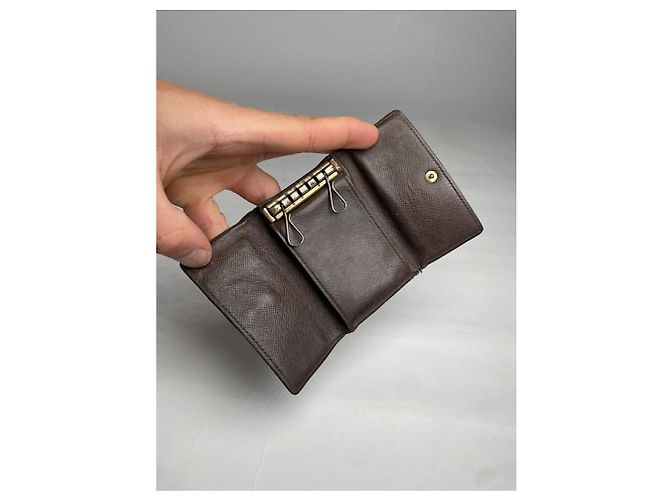 Borsa in pelle marrone Louis Vuitton Lockme - vista 4