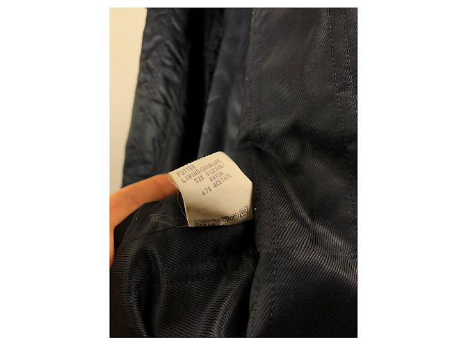 Givenchy Navy Wolltrenchcoat Marineblau - Ansicht 3