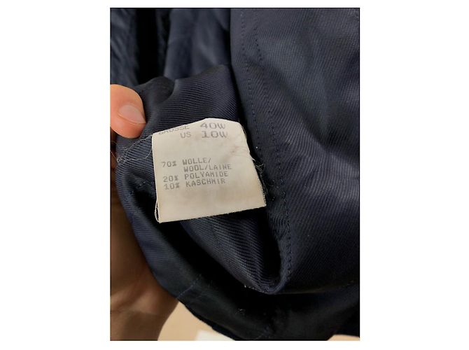 Givenchy Navy Wolltrenchcoat Marineblau - Ansicht 4