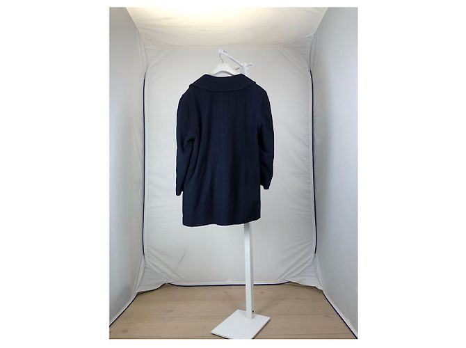 Givenchy Navy Wolltrenchcoat Marineblau - Ansicht 5