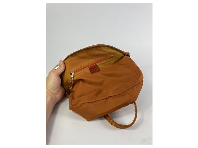 Borsa a mano in cotone arancione Etro - vista 2