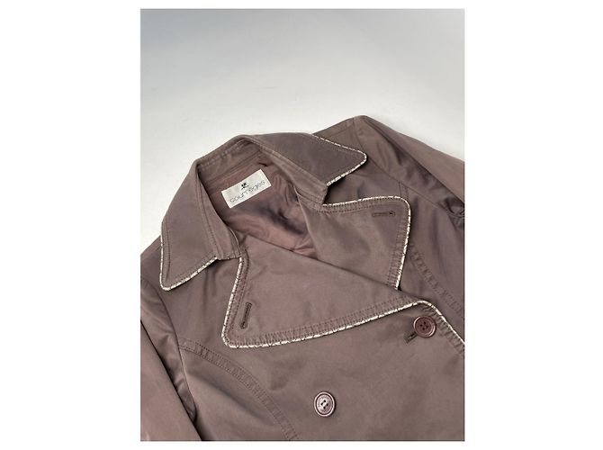 Courreges Trench coat de algodón marrón Courrèges Castaño - vista 5