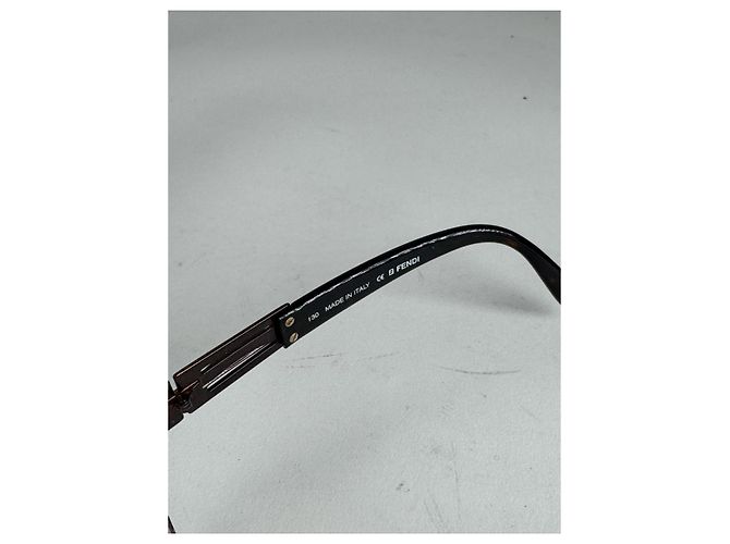 Fendi braune Metallsonnenbrille - Ansicht 2