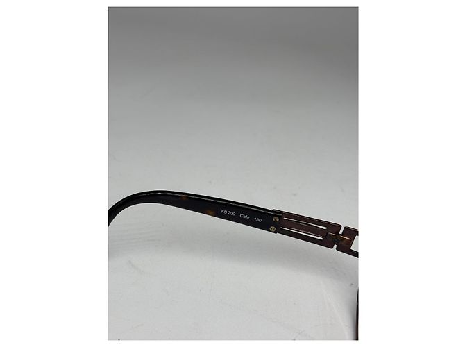 Fendi braune Metallsonnenbrille - Ansicht 3