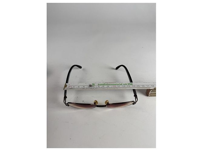 Fendi braune Metallsonnenbrille - Ansicht 4