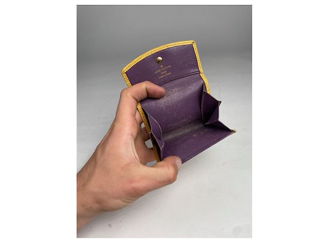 Borsa in pelle gialla Louis Vuitton Giallo - vista 4