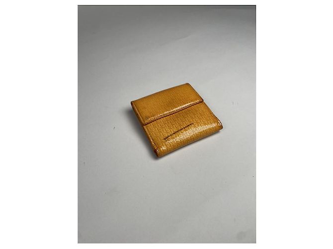 Cartera de cuero patent amarillo Dior - vista 3