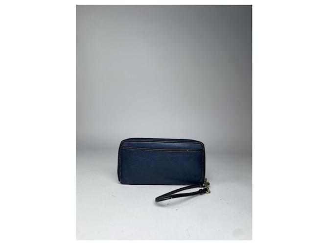 Coach Navy Cotton Wallet Navy blue - view 2