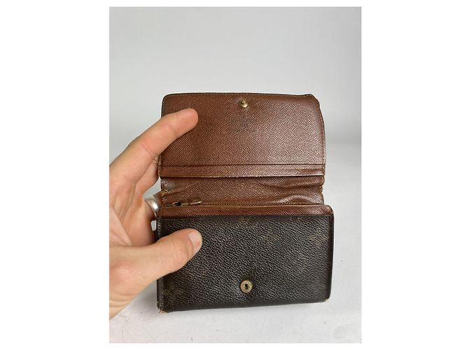 Cartera de cuero marrón Alexandra de Louis Vuitton Castaño - vista 3