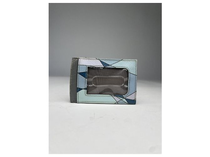 Borsa in pelle blu Emilio Pucci - vista 2