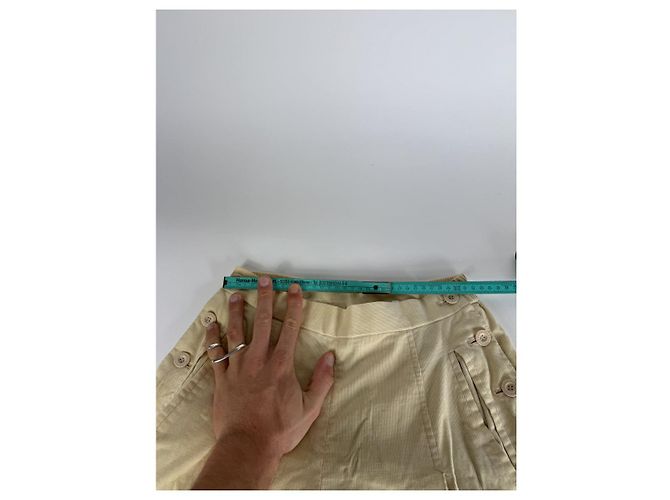 Gonna in cotone beige Dior - vista 4