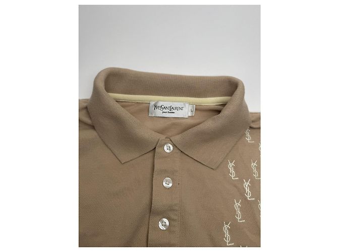 Polo de algodón gris Yves Saint Laurent - vista 3