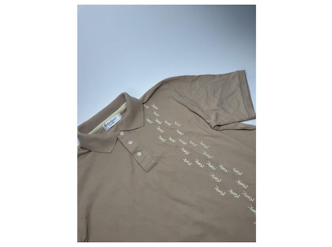 Polo de algodón gris Yves Saint Laurent - vista 4