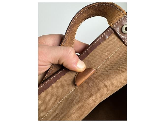 Céline Borsa a secchiello in pelle beige Celine - vista 4