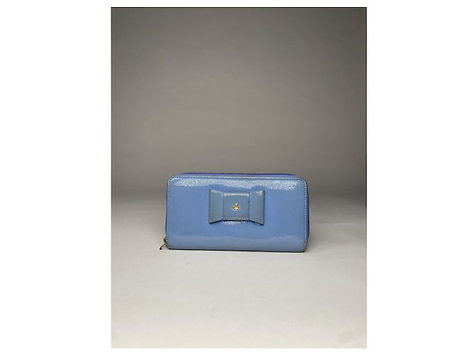 Vivienne Westwood blauer Leder Geldbeutel - Ansicht 2