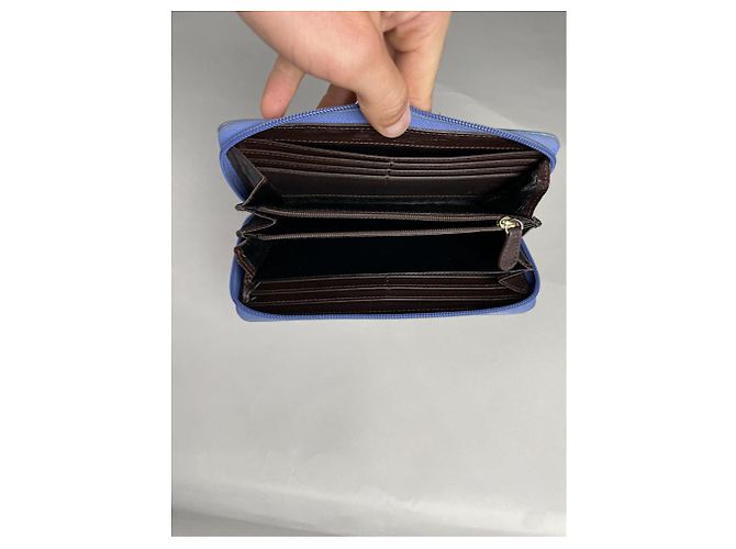 Vivienne Westwood blauer Leder Geldbeutel - Ansicht 5