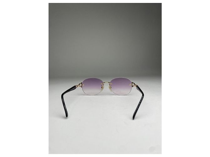 Gafas de sol de plástico morado Yves Saint Laurent Púrpura - vista 3