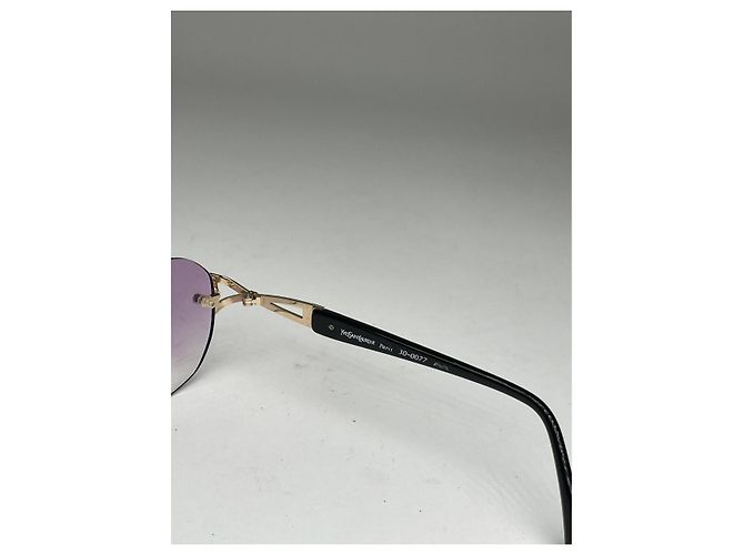Gafas de sol de plástico morado Yves Saint Laurent Púrpura - vista 4