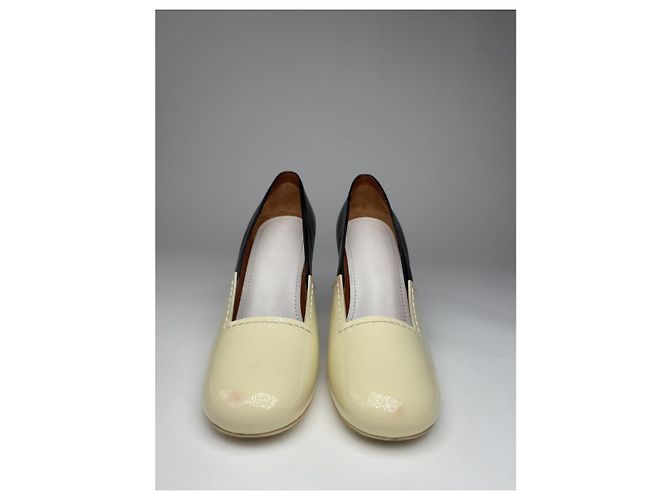 Céline Celine Triangle Heel Black Leather Heel - view 5