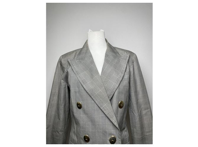 Abrigo trench de lana gris Dior - vista 2