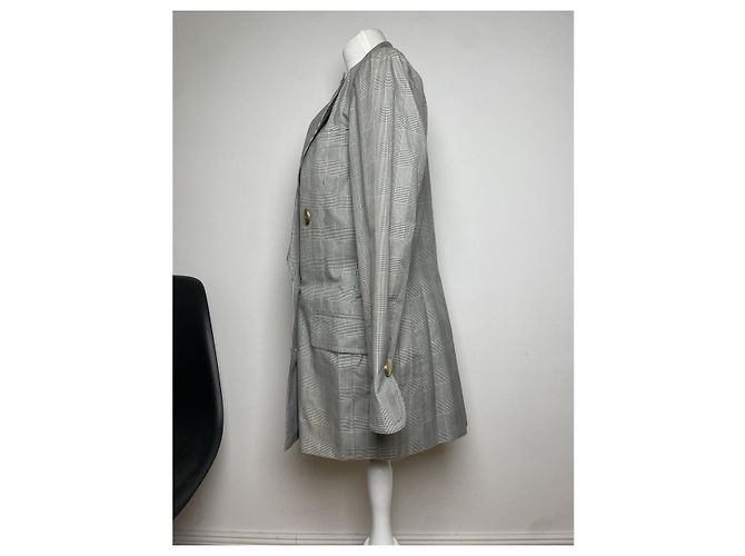 Abrigo trench de lana gris Dior - vista 3