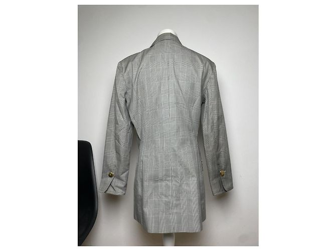 Abrigo trench de lana gris Dior - vista 4