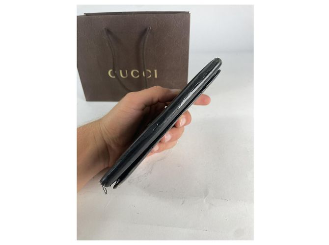 Portafoglio in pelle nera Gucci Soho Nero - vista 3