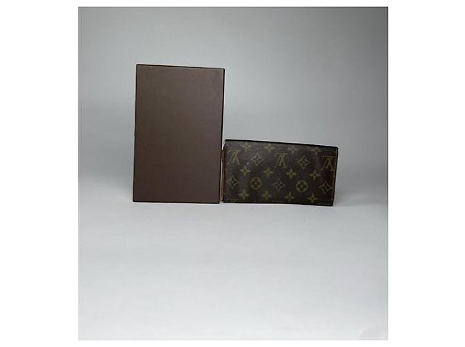 Billetera de cuero marrón Louis Vuitton Kimono Castaño - vista 2