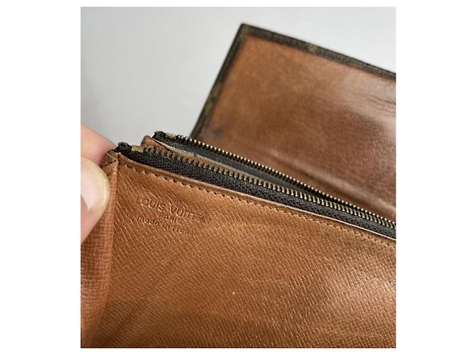 Billetera de cuero marrón Louis Vuitton Kimono Castaño - vista 3