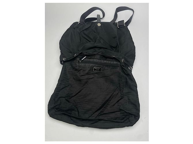 Zaino in poliestere nero Prada - vista 2