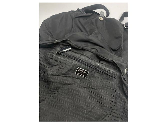 Zaino in poliestere nero Prada - vista 3
