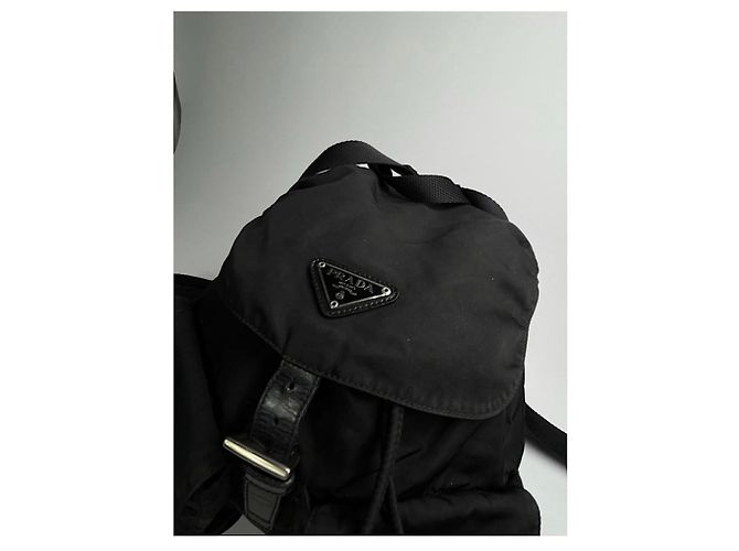 Zaino in poliestere nero Prada - vista 4