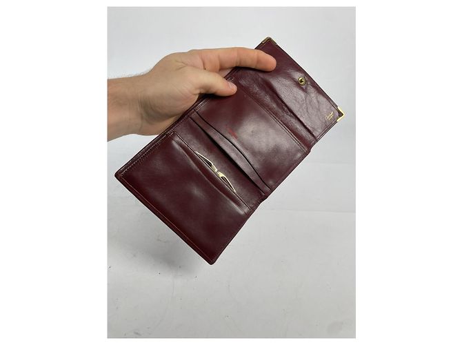 Cartera de cuero patentado burdeos Cartier - vista 5