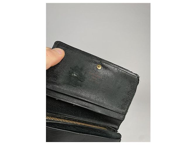 Louis Vuitton Louise schwarze Lederbörse - Ansicht 4
