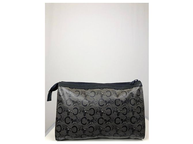 Céline Clutch in pelle nera Celine Trotteur Nero - vista 2