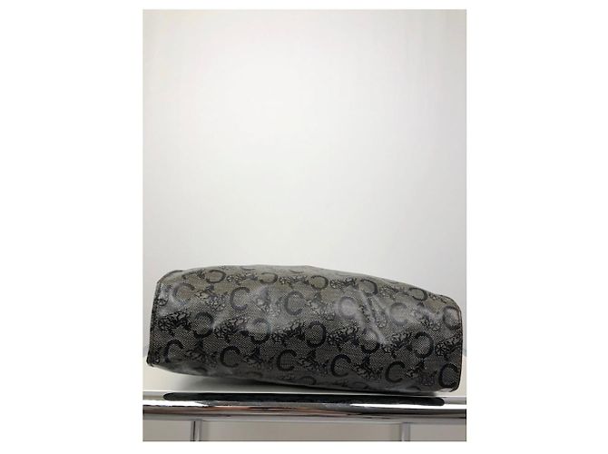 Céline Clutch in pelle nera Celine Trotteur Nero - vista 4