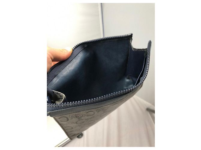 Céline Clutch in pelle nera Celine Trotteur Nero - vista 5