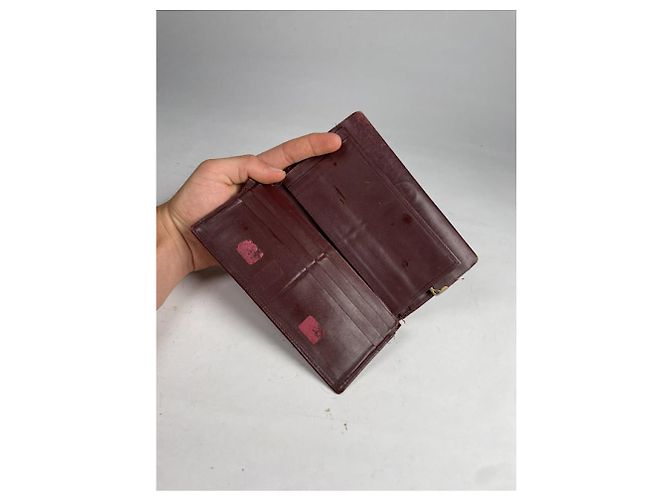 Billetera de cuero burdeos Cartier - vista 3