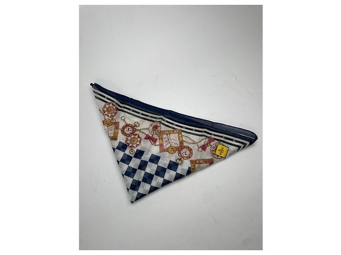 Fendi Marineblau Seidenschal - Ansicht 5