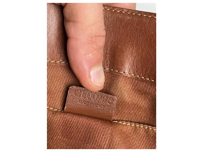 Céline Borsa a mano in pelle marrone Celine - vista 3