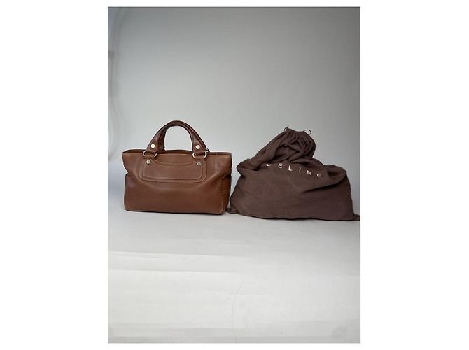 Céline Borsa a mano in pelle marrone Celine - vista 5