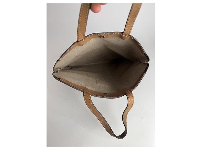 Céline Borsa a mano in pelle marrone Celine - vista 2