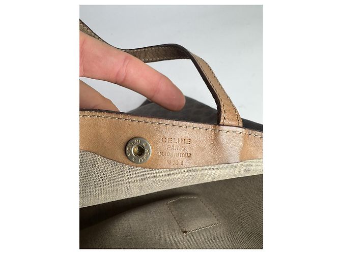 Céline Borsa a mano in pelle marrone Celine - vista 3