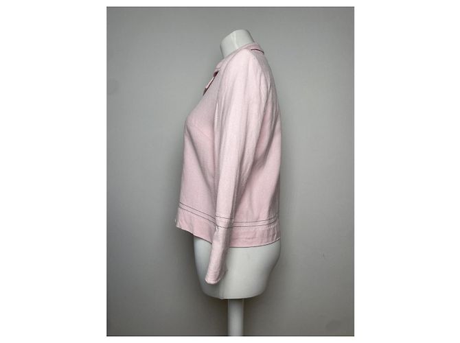Céline Abrigo Trench de Mezclilla Rosa Celine - vista 3