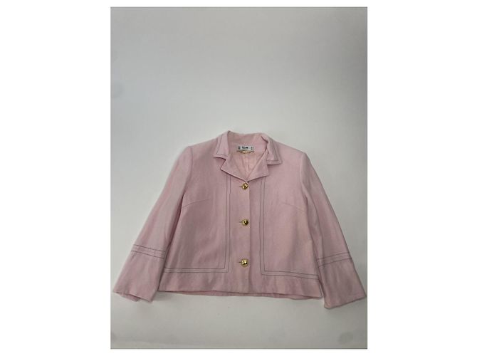 Céline Abrigo Trench de Mezclilla Rosa Celine - vista 5