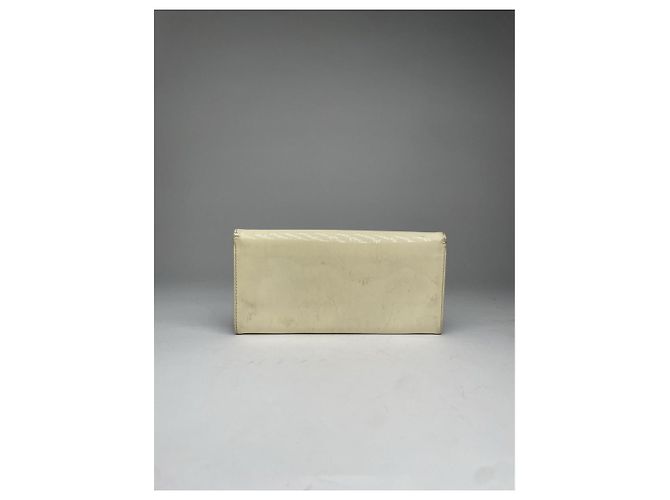 Cartera de cuero patentado blanco Miu Miu - vista 2
